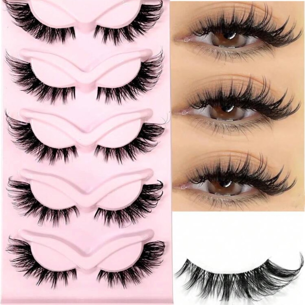 Cat Eye Lashes 5 pairs Faux Mink 💄